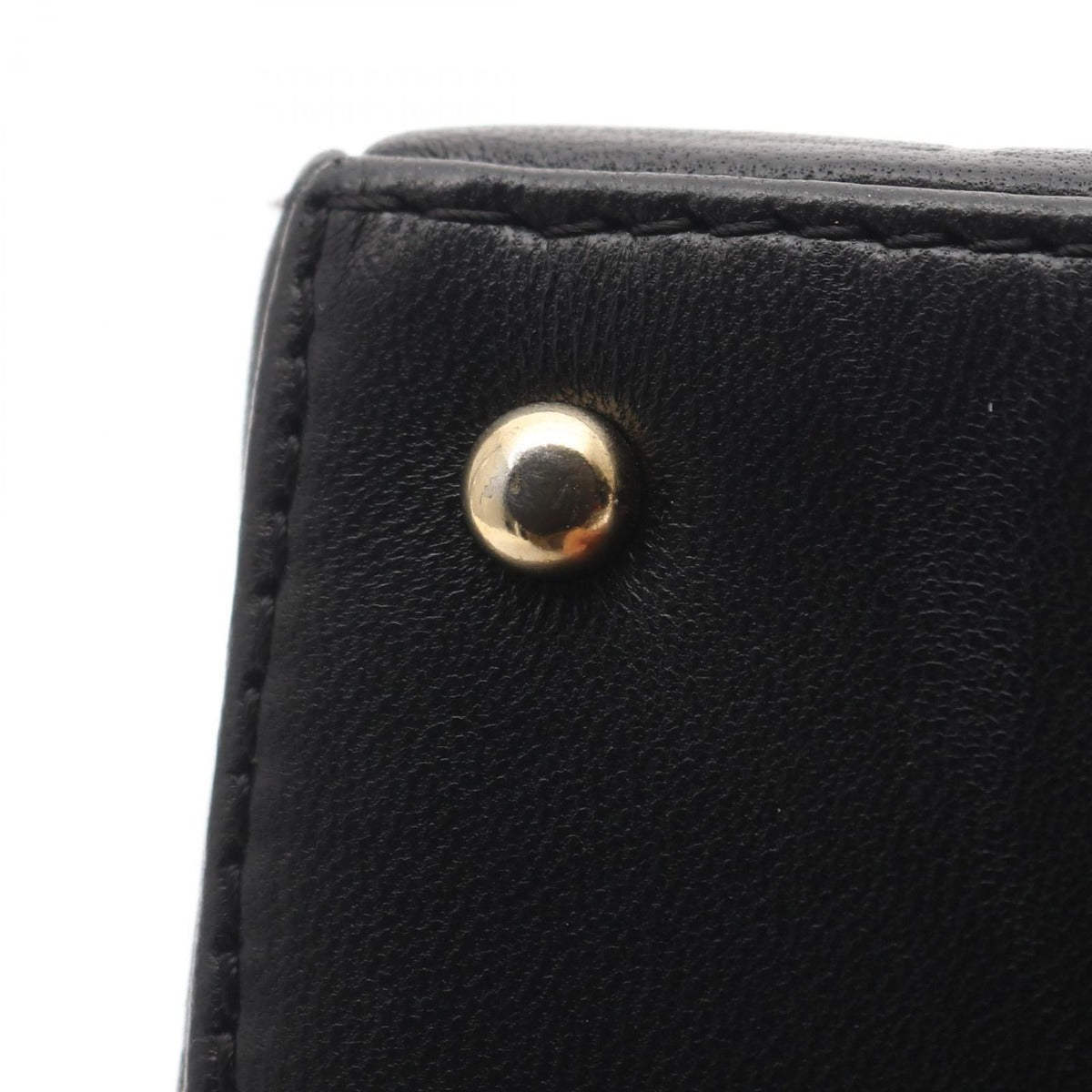 Chanel Tote Bag Chocolate Bar Black Lambskin Choco — view 6