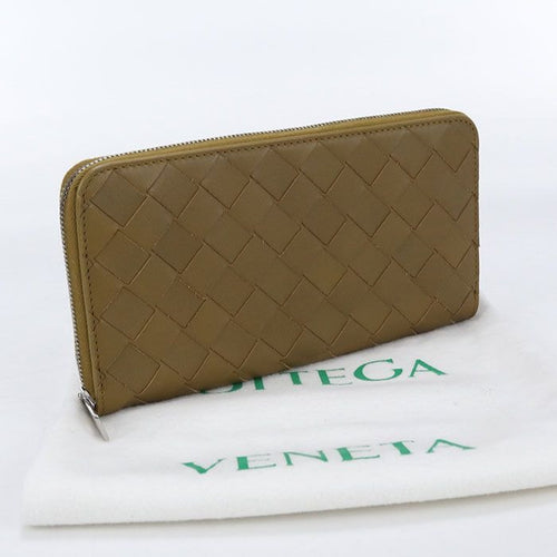 Bottega Veneta Zip Around Wallet Intrecciato