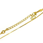 Christian Dior GP Logo Star Necklace Gold Red — view 7