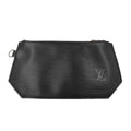 Louis Vuitton Pouch Sac Depot Black Epi Silver