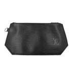 Louis Vuitton Pouch Sac Depot Black Epi Silver