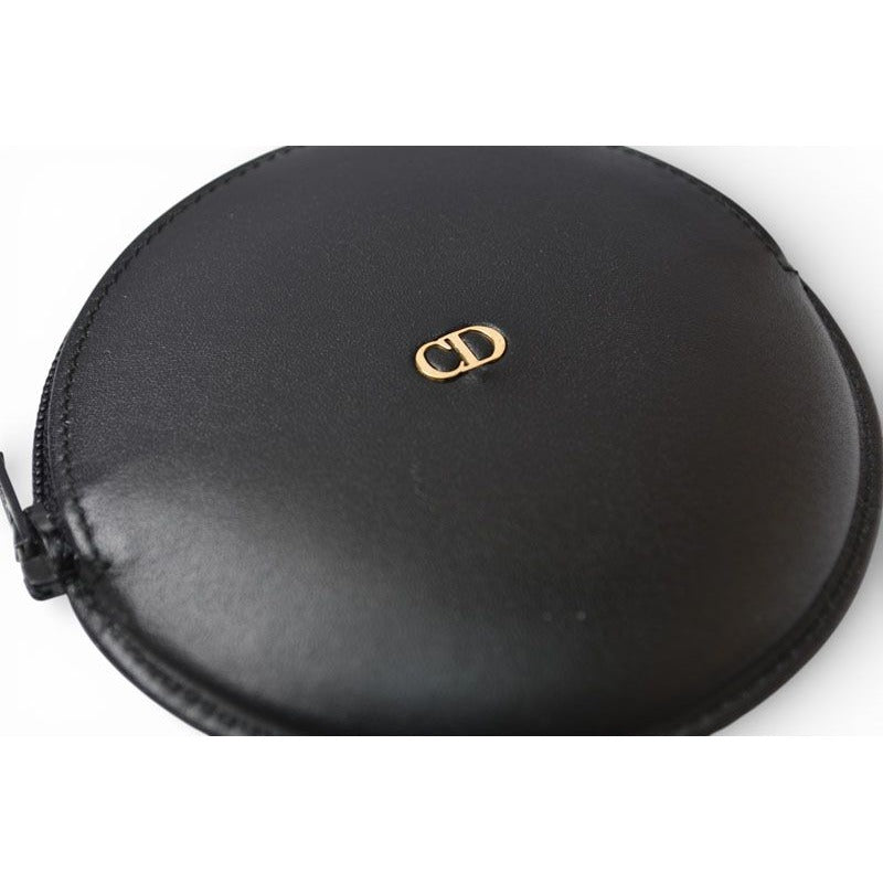 Dior Vintage Coin Purse Wallet Black