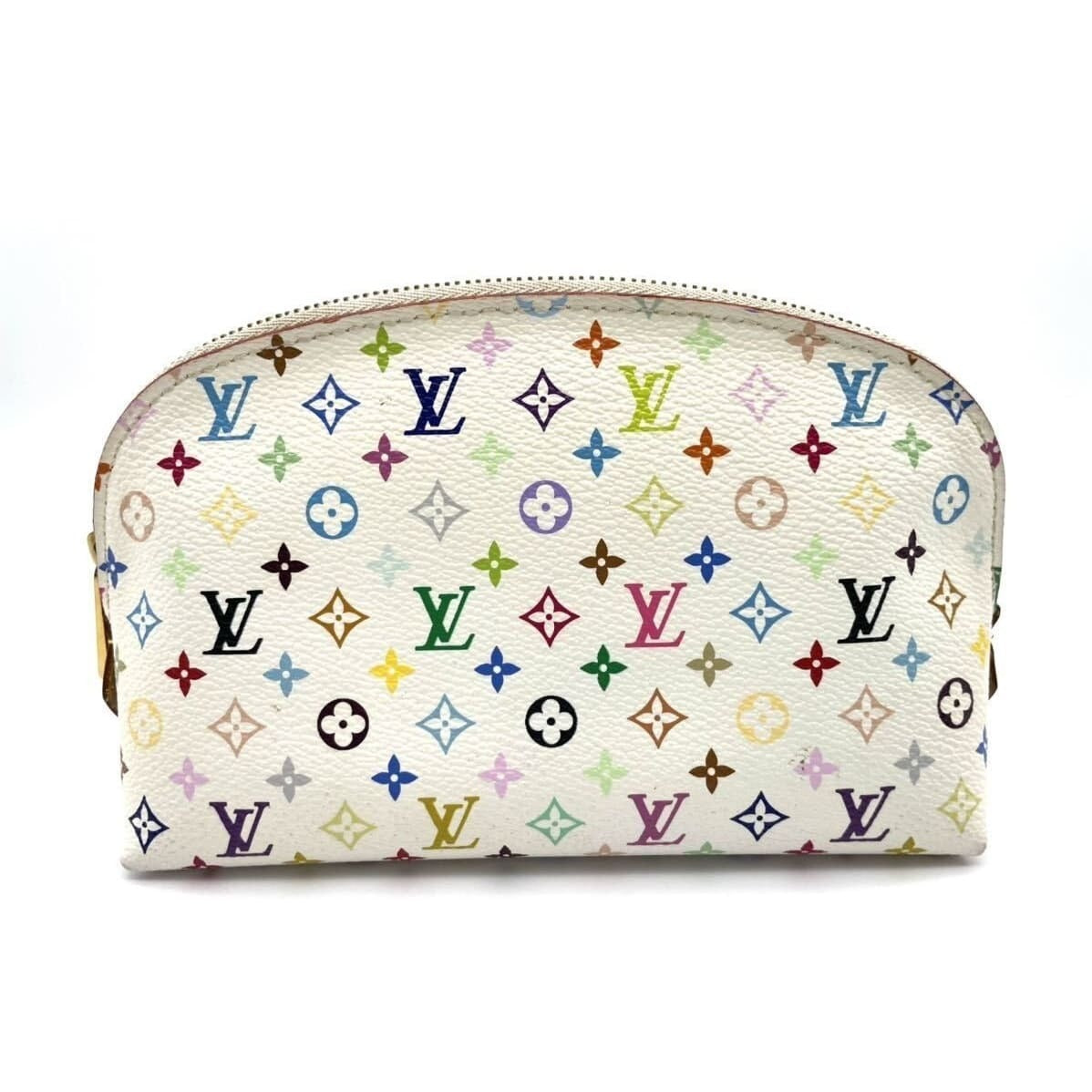 Louis Vuitton Multicolor Cosmetic Vanity Makeup Pochette Pouch Bag Y2