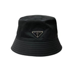 Prada Hat 2 Hc137 Bucket Nylon Triangle Logo Plate XL Em4900