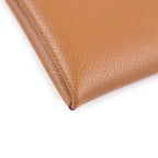 Hermes Calvi Vaux Epson Leather Card Case Coin Wallet Gold With Z Box — view 6