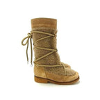 Dior Shearling Boots 25 Shoes Kids Brown — view 2