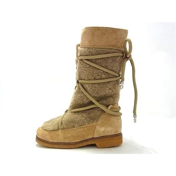 Dior Shearling Boots 25 Shoes Kids Brown — view 3