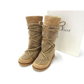 Dior Shearling Boots 25 Shoes Kids Brown