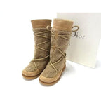 Dior Shearling Boots 25 Shoes Kids Brown