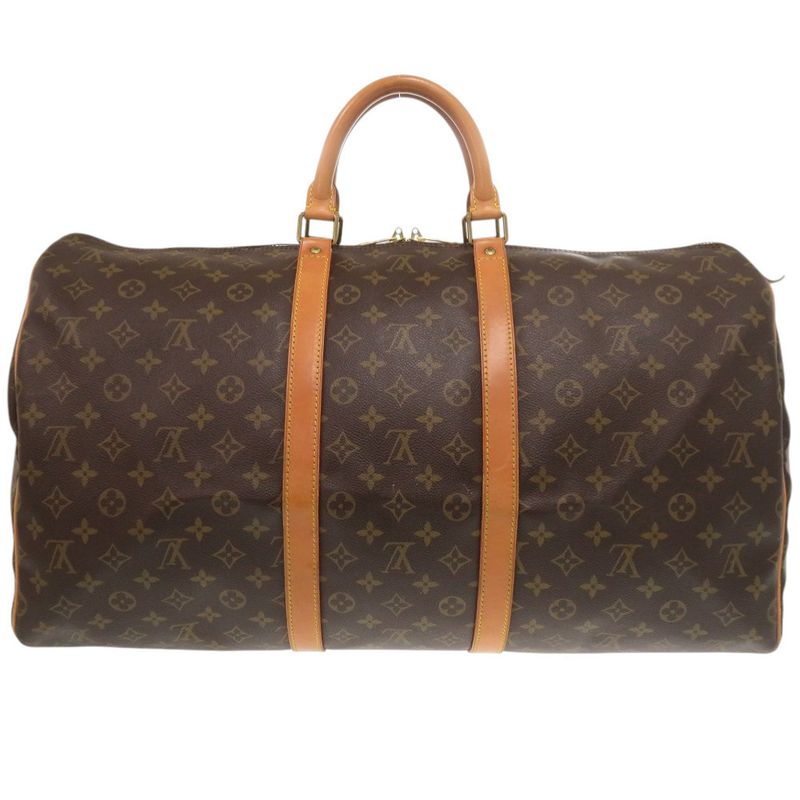 Louis Vuitton Keepall 55 Monogram Canvas Brown Boston Bag — view 2