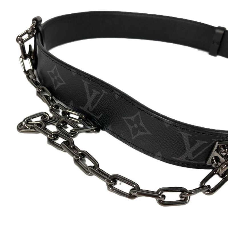 Louis Vuitton Belt Santure Signature Chain 35 mm M0179 V Monogram Eclipse — view 4