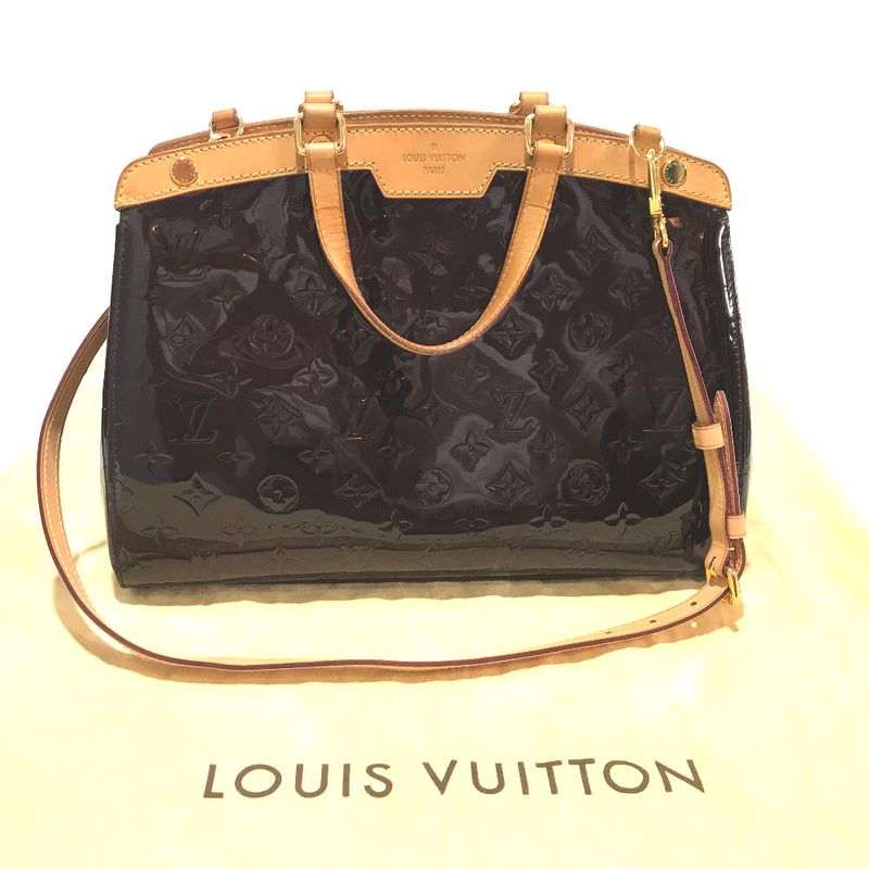 Louis Vuitton Handbag Blair MM Monogram Vernis Purple Taille Dombre — view 9