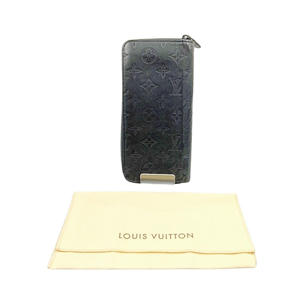 Louis Vuitton Monogram Shadow Zippy Wallet Vertical Round Zipper Long — view 8