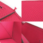 Hermes Bearn Souffle Rose Vo Epson Silver Hardware 2021 — view 8