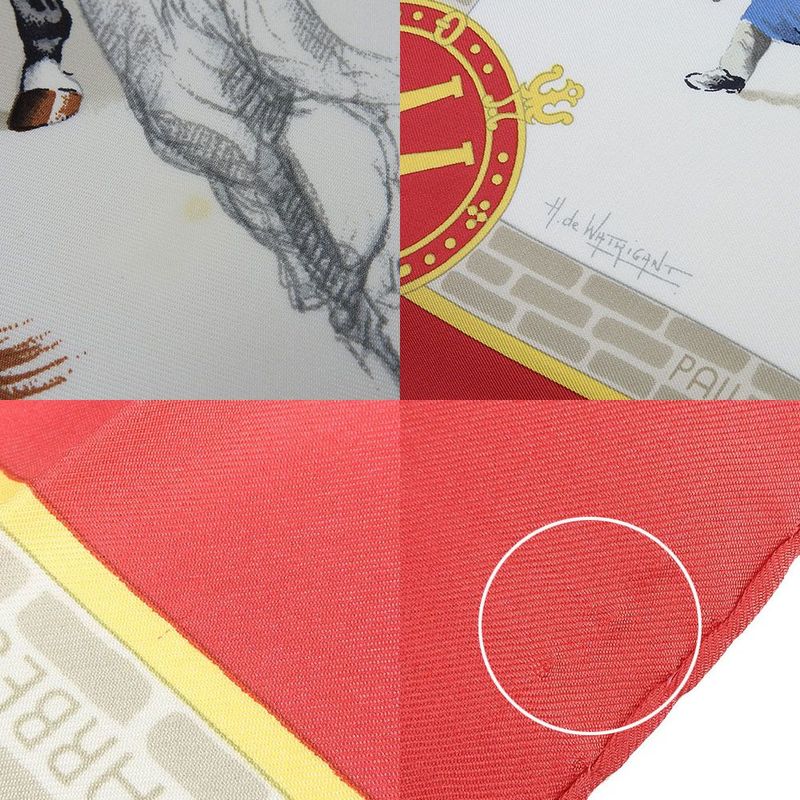 Hermes Scarf Carre 90 100% Silk LES Haras Nationaux National Stallion Breeding — view 6
