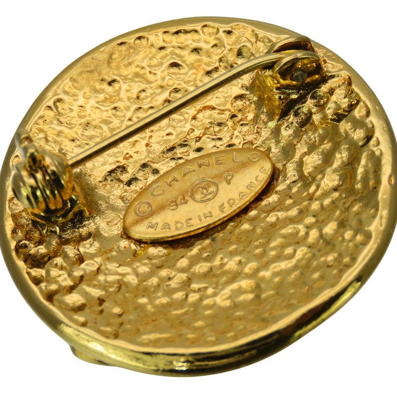 Chanel Brooch Coco Mark Metal Gold Plated Accessories — view 3