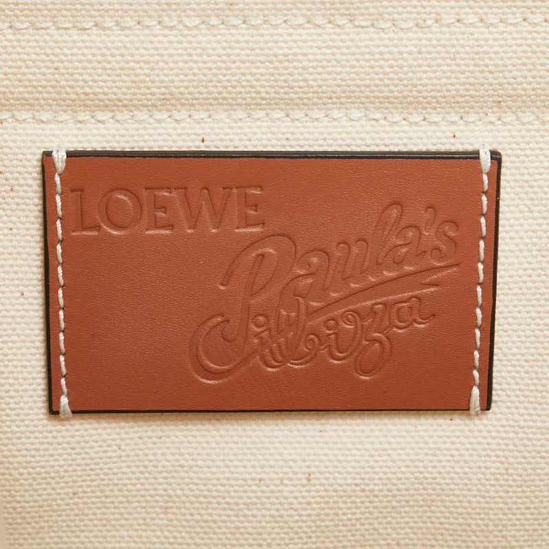 Loewe Paulas Ibiza Canvas White Ivory Blue — view 9