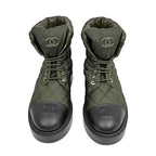 Chanel Shorts Khaki Black Coco Mark Size 37 Shoes — view 7
