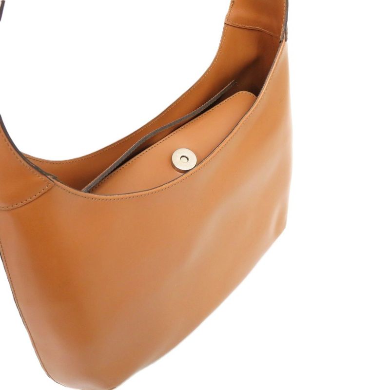 Celine Shape Push Leather Camel Shoulder Bag Brown 0441 — view 5