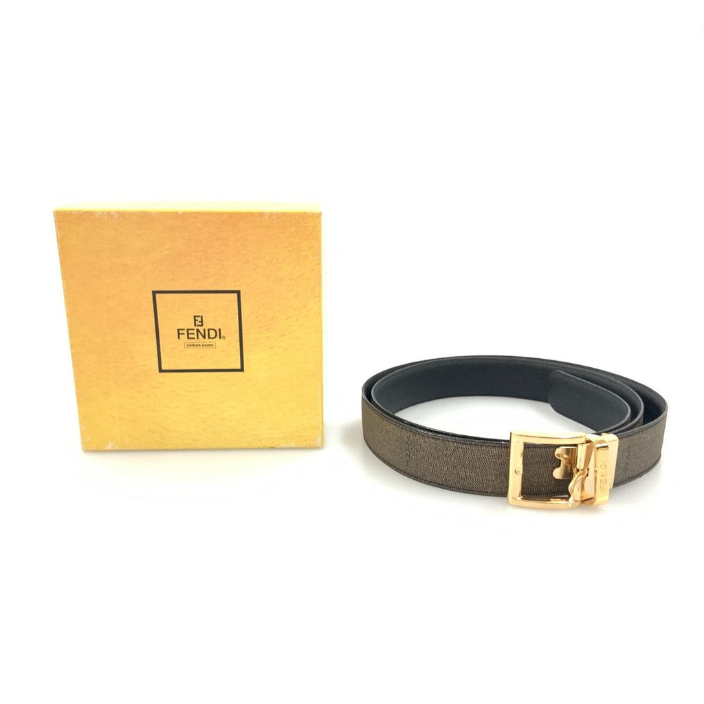Fendi Gold Hardware Belt Khaki — view 9