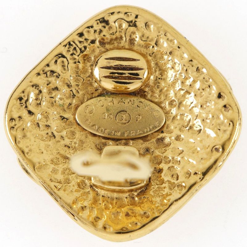 Chanel Coco Mark Vintage Gold Plated 94 P 24.0 g Earrings — view 6