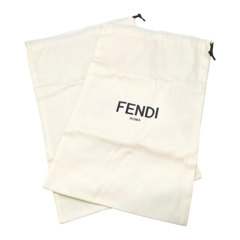 Fendi Sneakers 7 E1555 6 Size FF Logo Rubber Mesh Black — view 9