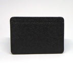 Louis Vuitton Taiga Coin Purse Noir Black Leather — view 3