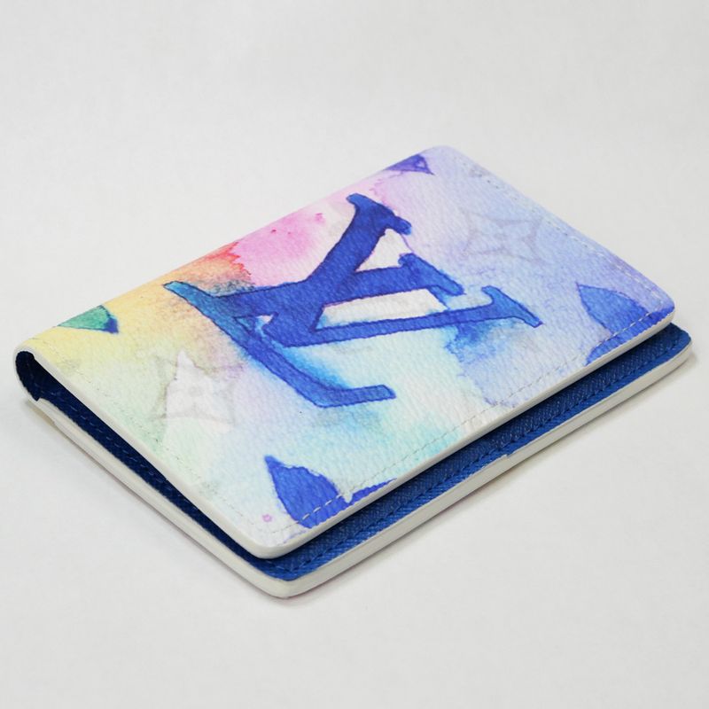 Louis Vuitton Watercolor Monogram Organizer De Poche RFID White — view 4