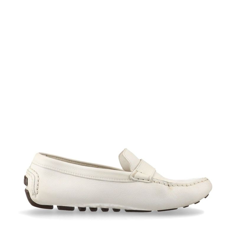 Louis Vuitton 02 Monte Carlo Leather Driving Shoes 34 Td0052 White — view 4