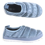 Dior Homme Nylon Leather Oblique Padet Snow Slipper Slip-on Blue Grey 41 — view 5