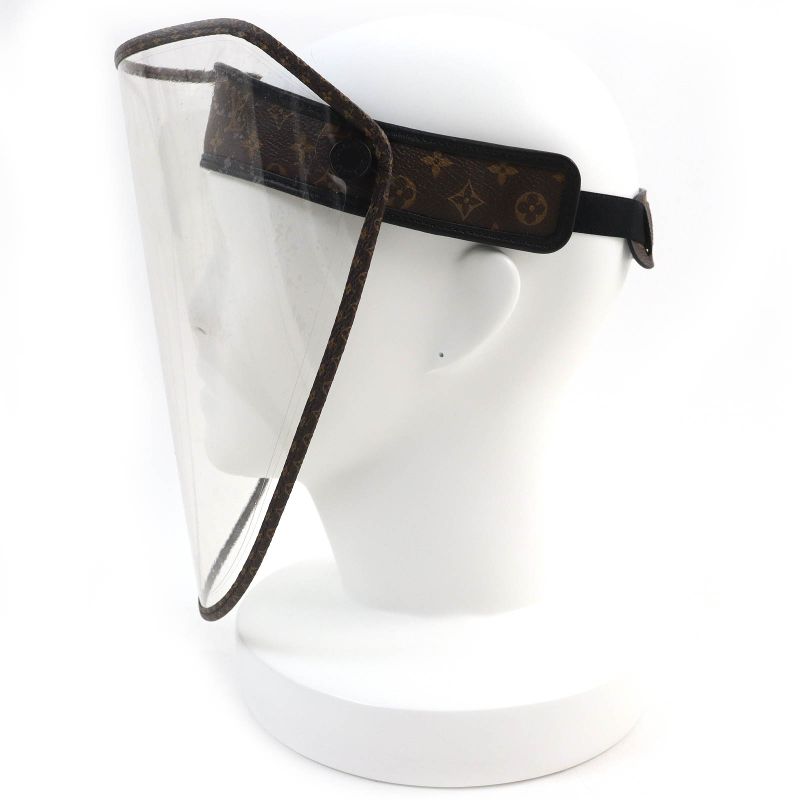 Louis Vuitton Villers Shield Monogram Canvas Sun Visor Face Cabas — view 3
