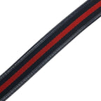 Gucci Belt Accessories Small Interlocking G Stripe Leather Canvas Navy — view 8