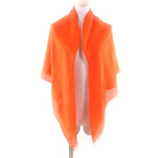 Hermes Carre 110 Cashmere Silk-blend Jacquard Serie Fringed Scarf Orange — view 3