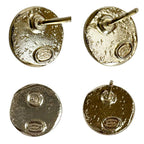 Chanel Coco Mark Rhinestone Earrings Gold Hardware Round Shape Circle — view 8