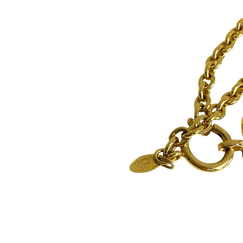 Chanel Coco Mark Motif GP Chain Necklace Pendant — view 4
