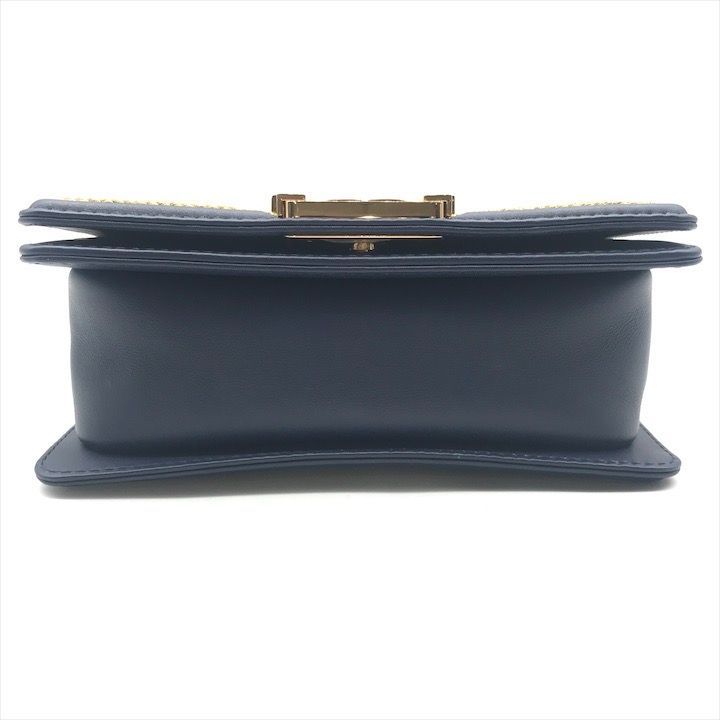 Chanel CC Logo Stitch Lambskin Bicolor Chain Shoulder Bag — view 3