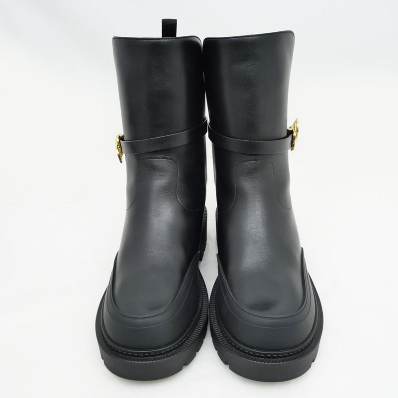 Christian Dior Empreinte Ankle BOOT Boots 37 1 2 Black Leather — view 3
