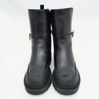 Christian Dior Empreinte Ankle BOOT Boots 37 1 2 Black Leather — view 3