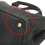 Prada 1 Bg439 Tote Bag Canapa Mini Black — view 9