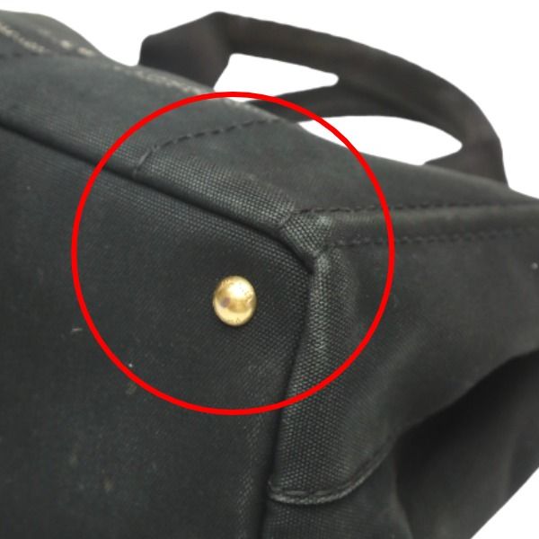 Prada 1 Bg439 Tote Bag Canapa Mini Black — view 9