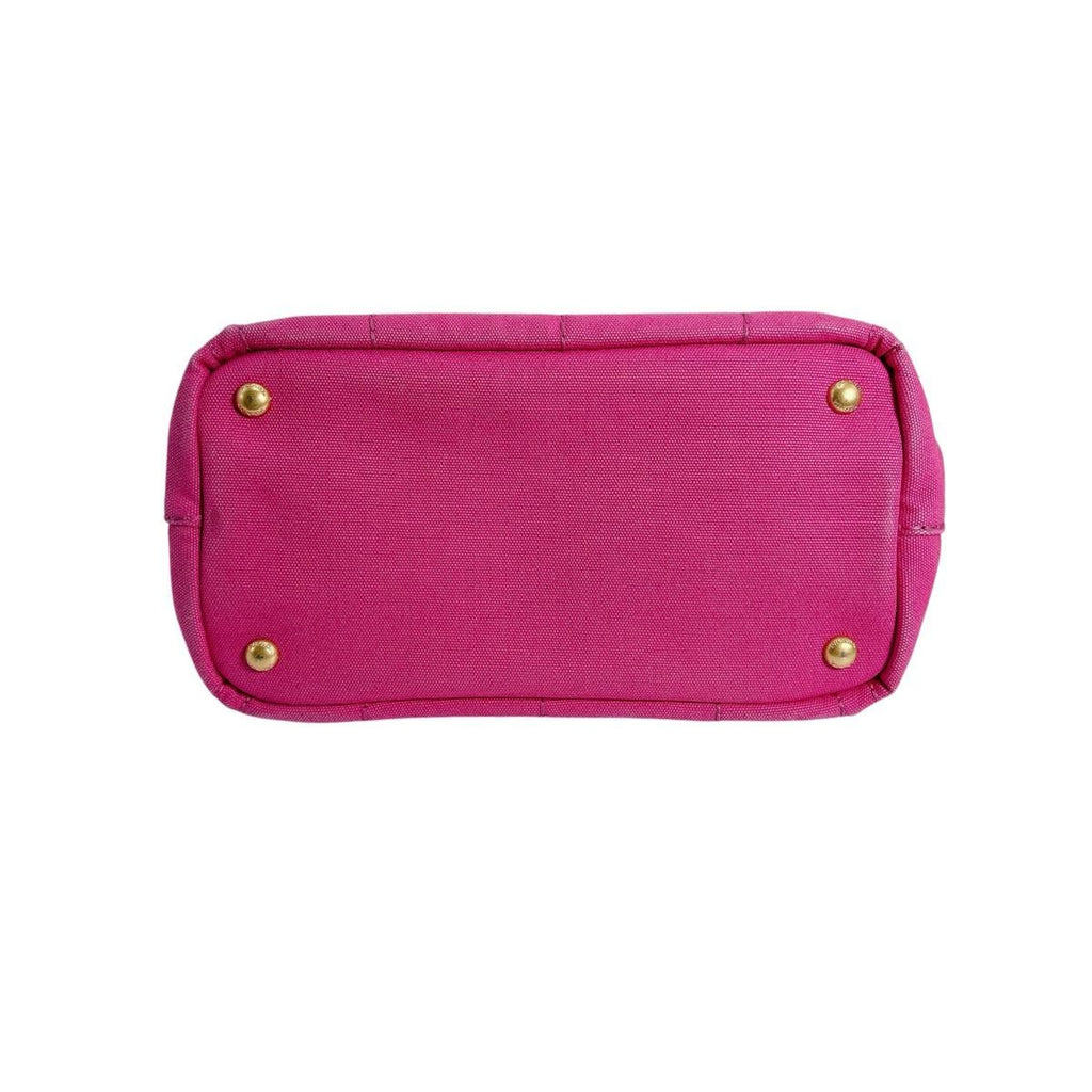 Prada 1 Bg439 Canapa Handbag Mini Tote Bag Pink — view 5