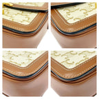 Celine Calf Triomphe Canvas Teen Shoulder Bag White — view 6