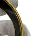 Hermes Bangle Emile GM GP Black Gold Cloisonne Fashionable — view 6