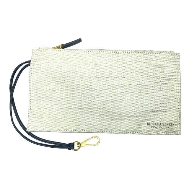 Bottega Veneta Arco Tote Handbag Intrecciato Canvas Leather White Black — view 7