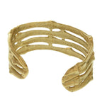 Yves Saint Laurent Vintage Metal Gold Bangle Bracelet Accessory 0815 — view 3