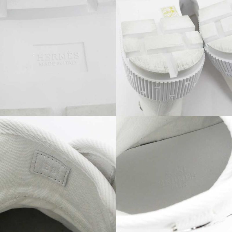 Hermes Short Boots Itinerelle Size 38 White String Apparel — view 9