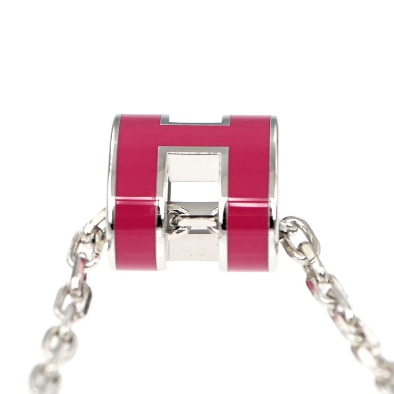 Hermes Necklace Pop Ash Mini Pendant Le Jugalante Silver Color Accessori — view 6
