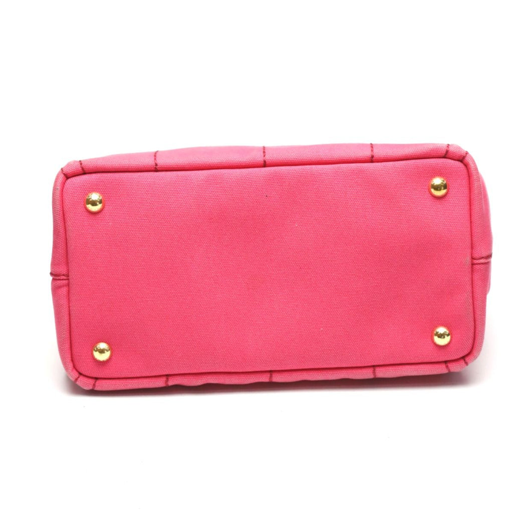 Prada 1 Bg439 Canapa Handbag Mini Tote Bag Pink — view 7