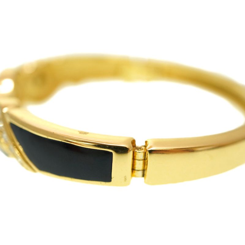 Dior Stone Vintage Bangle Gold Antique Bracelet Accessory 0183 — view 6