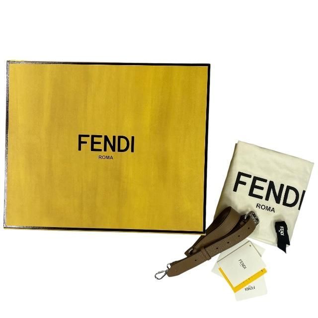 Fendi 7 Va529 Peekaboo Iseeu Medium Handbag 2-Way Tote Bag Calf Leather Brown — view 5
